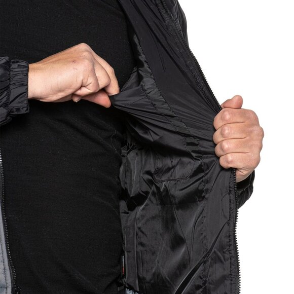 Hurley Puffer Coat Men's LARGE Black/Grey - New With Tags - Picture 2 of 3